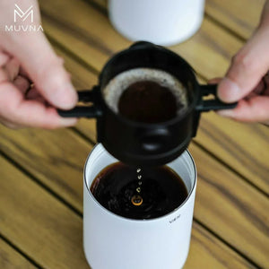 أداة تحضير القهوة الكل في واحد All-in-One Coffee Maker لون أسود.