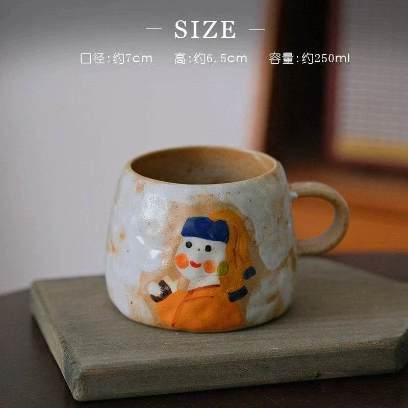 Yifang handmade coffee cup  Van Gogh صنلعة يدوية.