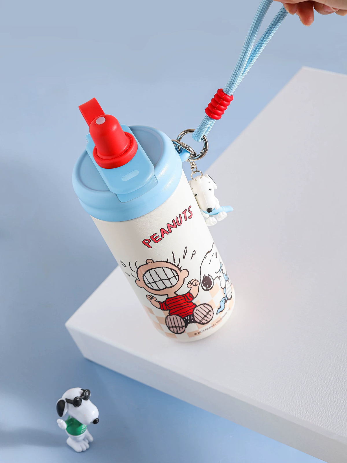 OCE Flower Tea Cup, Women's Ice Cup, Insulated Cup, Snoopy Cartoon 316 Water Cup, Large Capacity Insulated Straw Cup