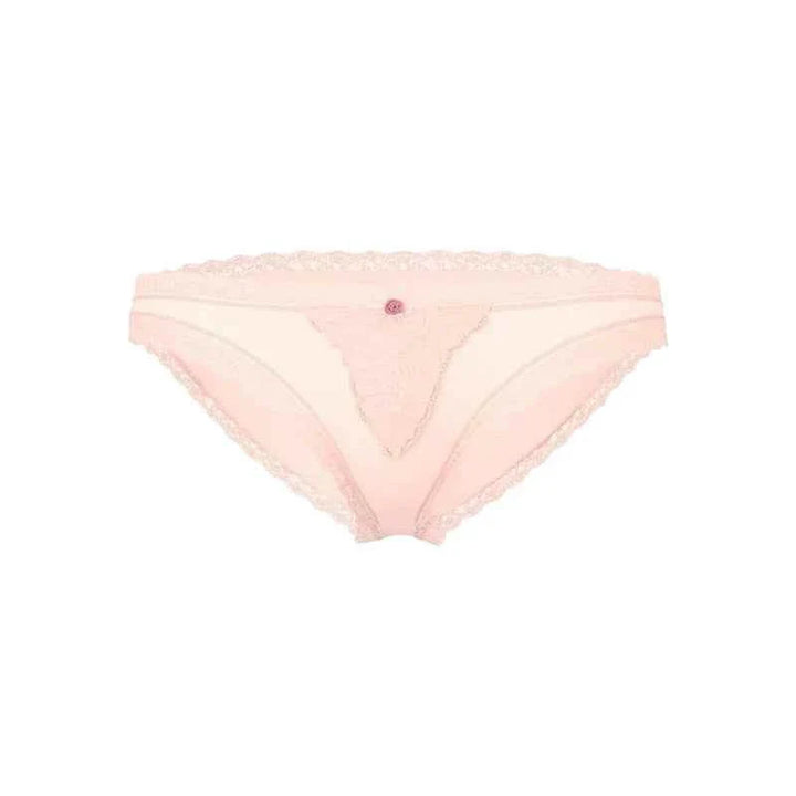 سروال داخلي بيكيني منخفض الخصر دانتيل Victoria's Secret lace ناعم ومريح للنساء صيفي