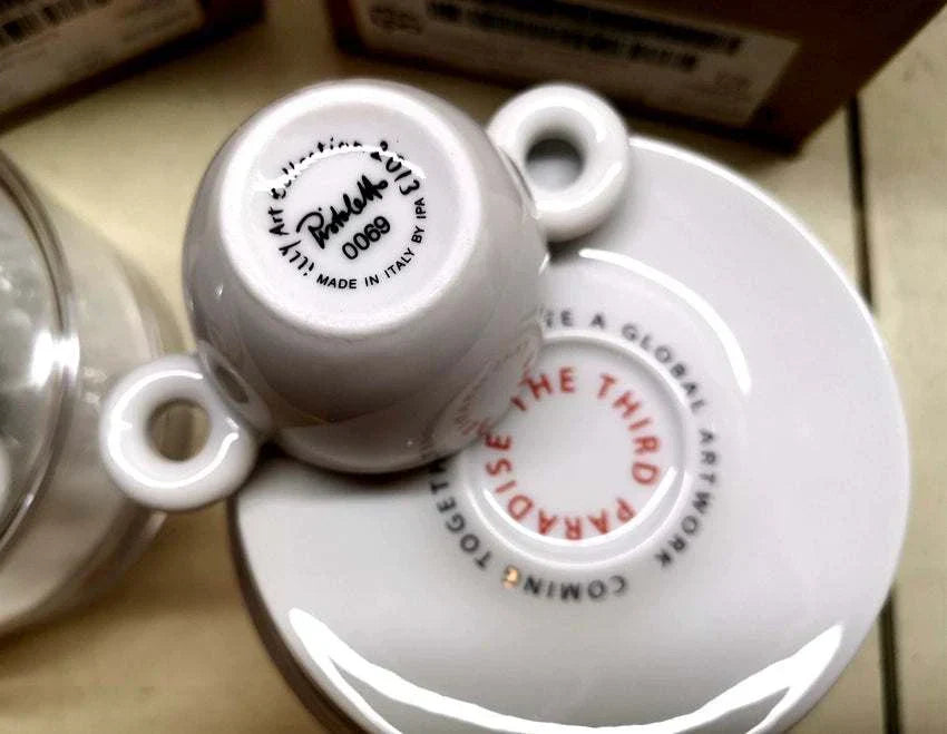 Italian illy coffee cup espresso.