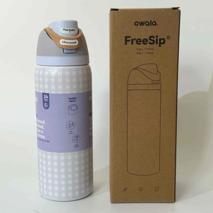Owala Thermos CupKitty Limited Edition with FreeSip dual spout, 24-hour insulation, stainless steel, leak-proof design, and BPA-free safe material