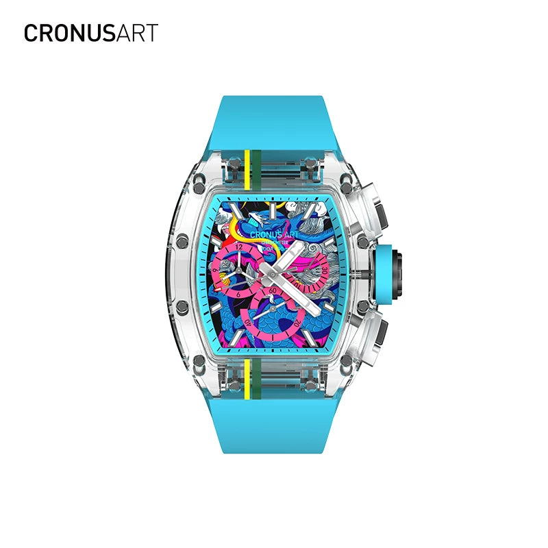 CRONUSART Sapphire Kiss Men's Men's Mechanical Watch Fully Automatic Skeleton Watch