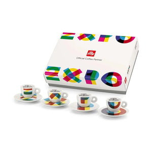 illy Art Collection 2015 Milan Expo Espresso and Latte Cups.