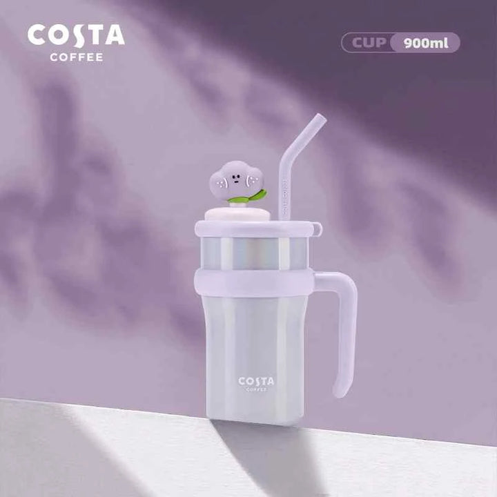 كوب حراري بألوان مبهجة من Costa Coffee&gt;الصور تعرض مجموعة أكواب حرارية من علامة “Costa Coffee” بتصاميم مبهجة وألوان مشرقة مثل الأزرق، الوردي، الأخضر، والأصفر. تأتي الأكواب مع مقبض مريح وغطاء مع شفاطة ماكواب كوستاCostaرفعةكوب حراري بألوان مبهجة من Costa Coffee