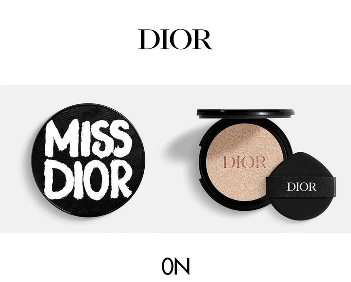 Dior Miss Dior Fall 2025 limited edition makeup compact with elegant powder and applicator on white background
