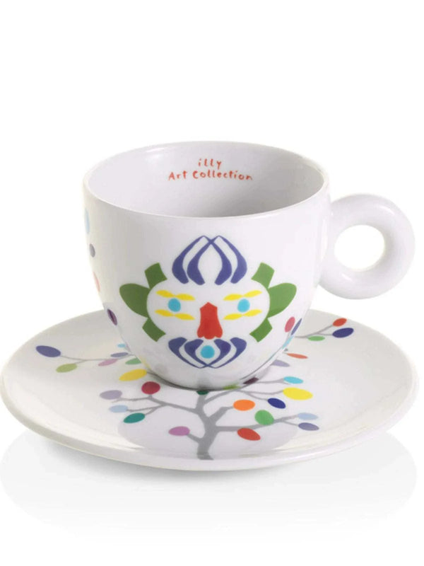 illy 2022 كوب فن وجه باسكال - مجموعة فاخرة بزخارف ملونة وأسلوب إيطالي