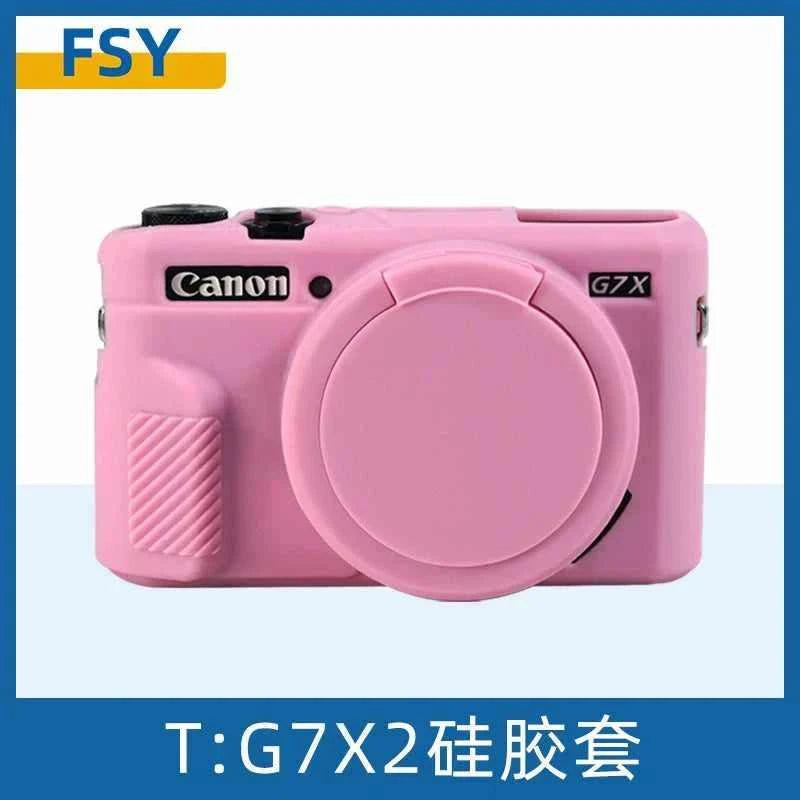 For Canon G7x2 Protective Case G7x3 Camera Bag Case Silicone Case Cute Card Dust Case Soft Case SX730 Portable Dropproof Accessories.