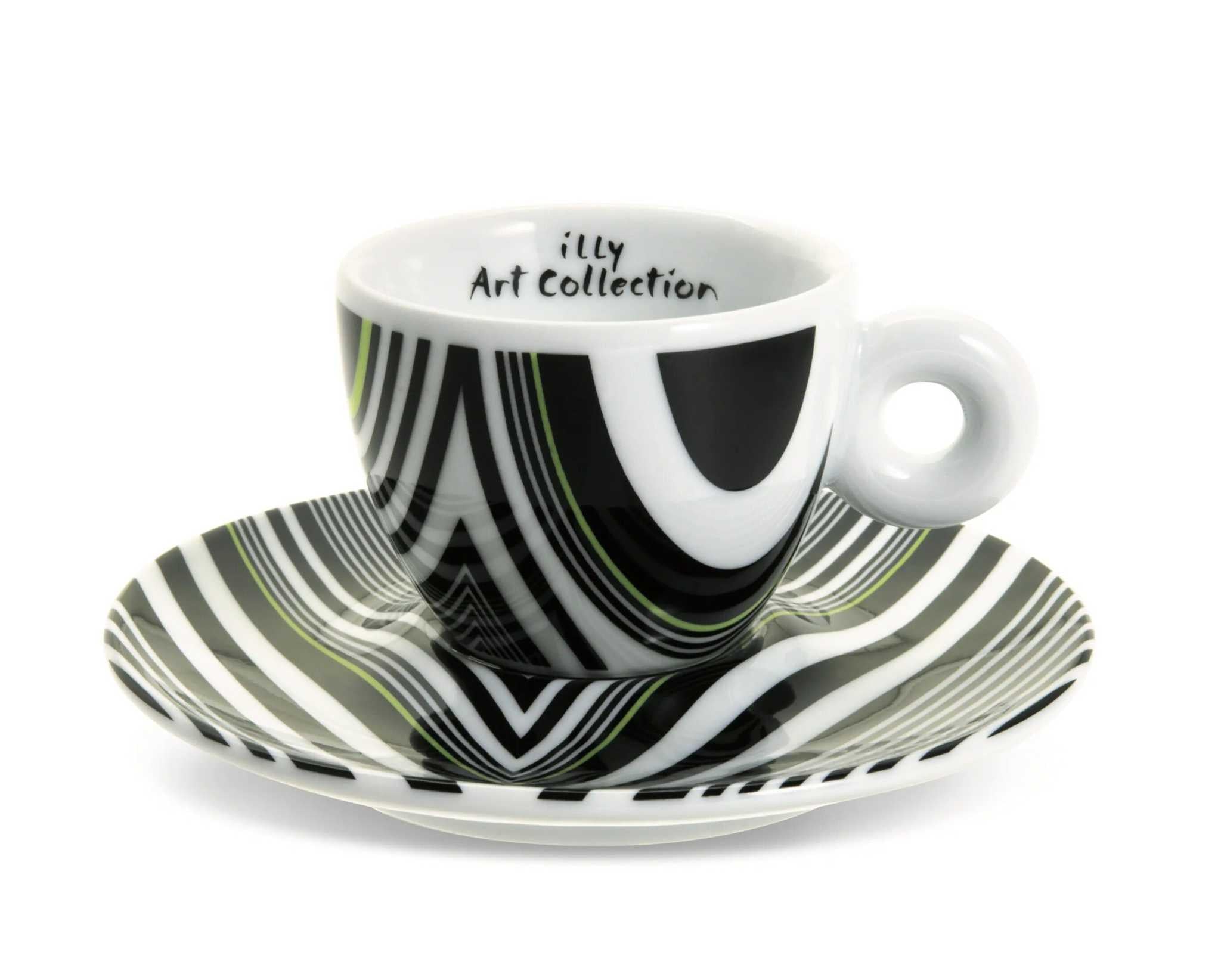 طقم أكواب Espresso من illy Art Collection بتصاميم فنية.