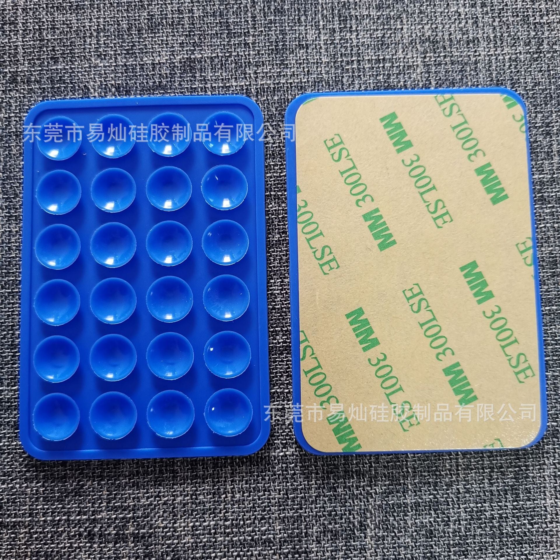 24pcs silicone suction cups black simple suction cups sticker non-slip phone case portable removable mobile phone holder square.