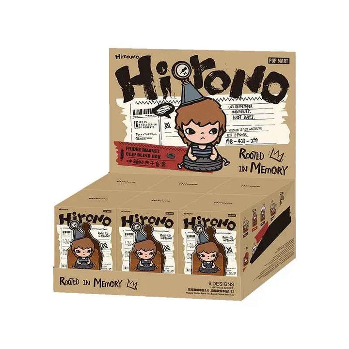 POPMART Hirono Echo Series fridge magnets, blind box packaging, decorative and collectible.