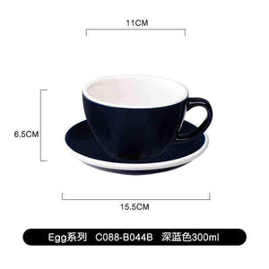 كوب Latte و Cappuccino سيراميك بتصميم Egg سعة 300ml.