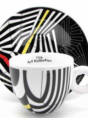 طقم أكواب Espresso من illy Art Collection بتصاميم فنية.