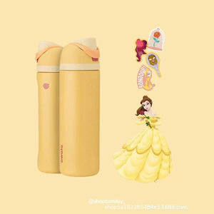 مطارة ماء Owala FreeSip بتصاميم Disney Princess المتميزة.