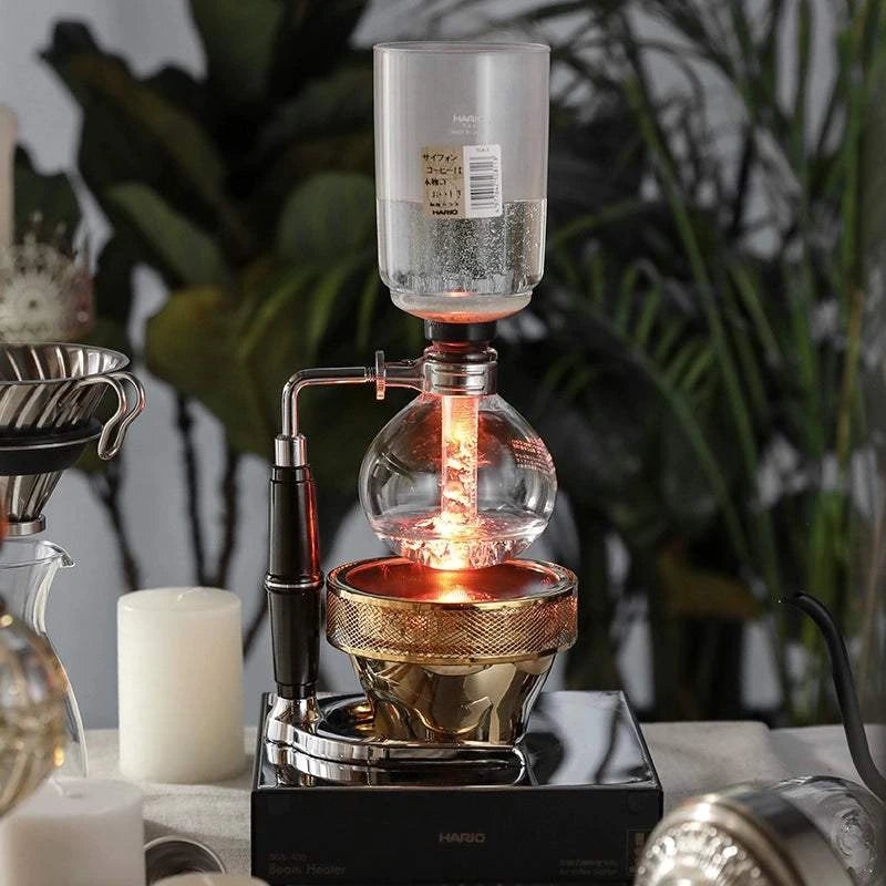 HARIO Siphon Heat Resistant Glass Siphon Coffee Pot Brew Coffee Maker Set.