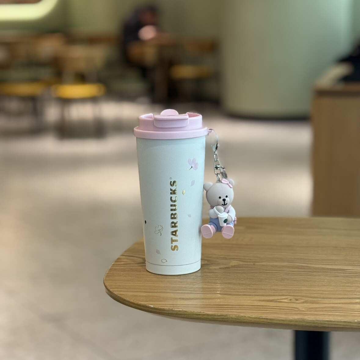Starbucks Cup 2025 Cherry Blossom Spring Bloom Pink High Value Mark Glass Straw Stainless Steel Insulated Water Cup.