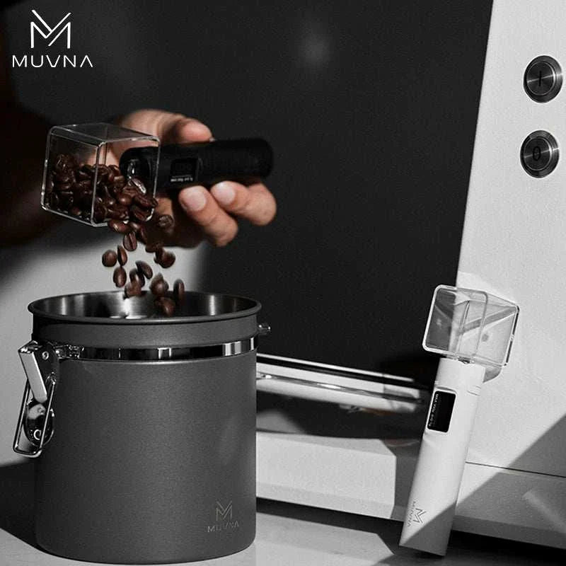 ملعقة ميزان إلكتروني Muvna للقهوة بدقة عالية.