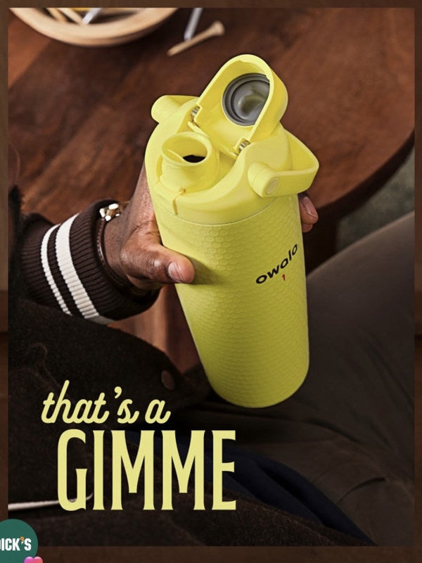Owala x DSG Golf New Color Neon insulated cold water bottle for golf, large capacity 890ml straw cup