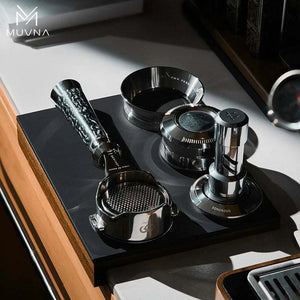 MUVNA Espresso Bottomless Handle and Press Ring Set.
