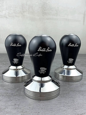 EP espressopart Devil Skull Professional Espresso Powder Hammer Press Filled 58.35 Stainless Steel