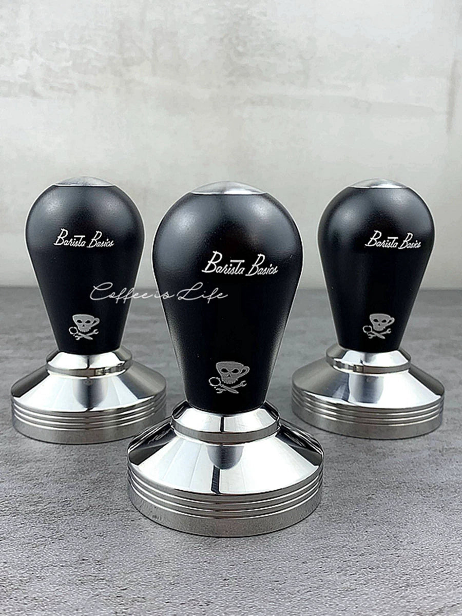 EP espressopart Devil Skull Professional Espresso Powder Hammer Press Filled 58.35 Stainless Steel