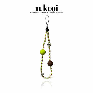 Rabbit can seven original handmade beaded lanyard high-end sense series original mobile phone chain camera with chain ins.