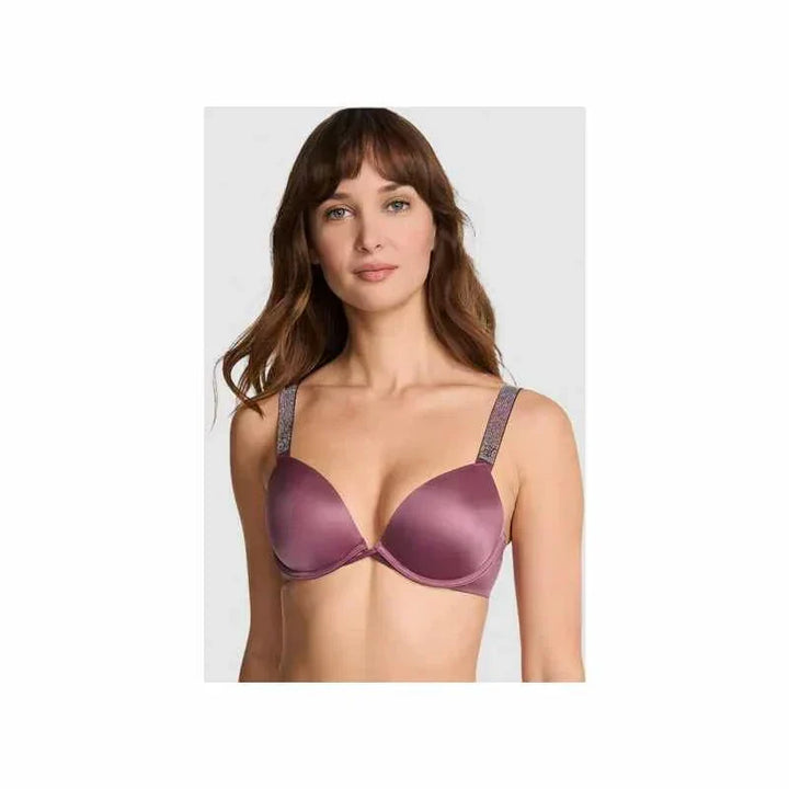 صدرية  Victoria's Secret بكتف مزينة بأحجار لامعة بلون بنفسجي لامع للنساء صيف 25