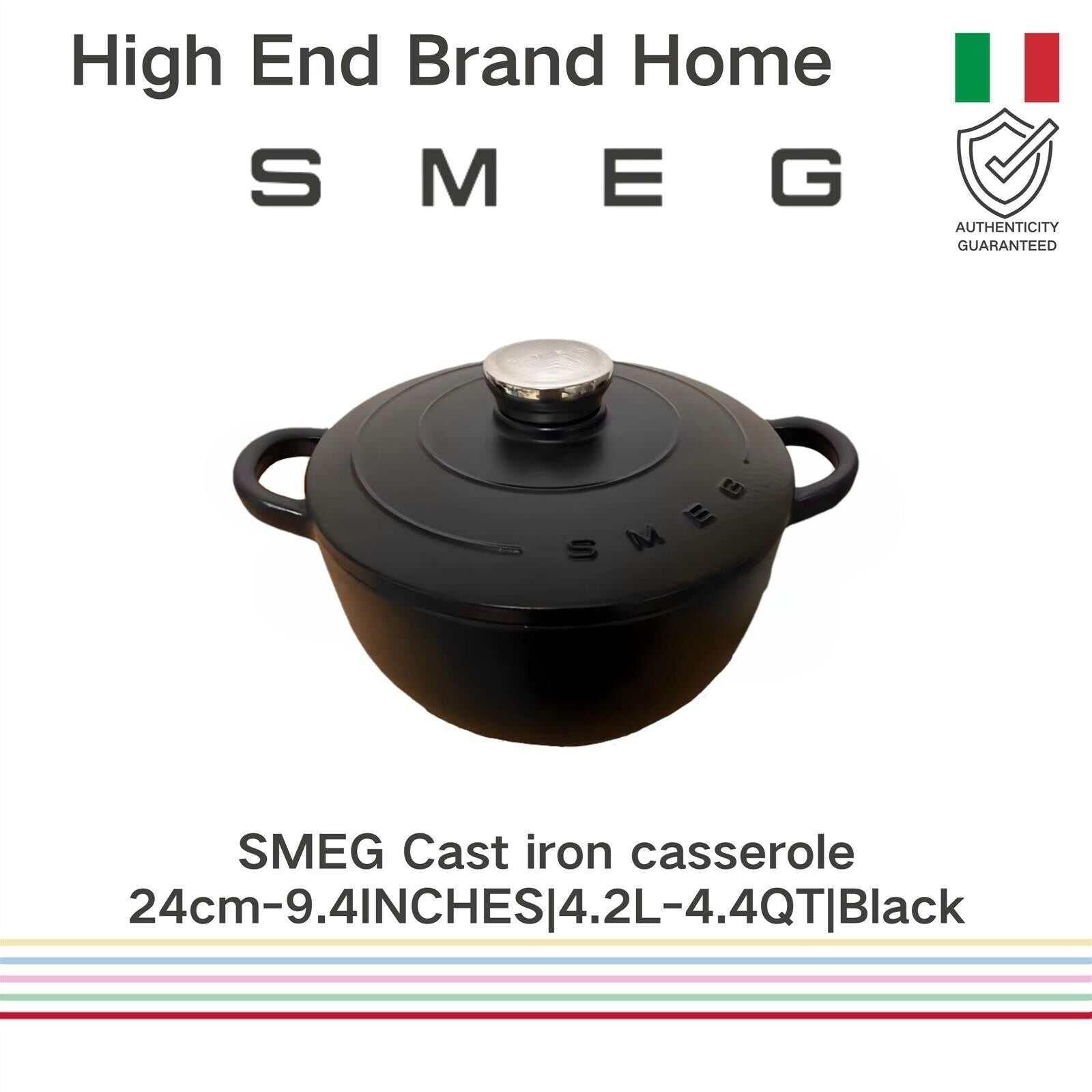 SMEG Enamel Pot 24CM Household Stew Pot Stew Pot 26cm.