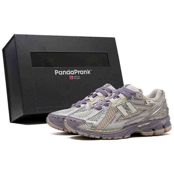 New Balance NB 1906R limited edition purple beige gray sneakers with N-ergy cushioning and breathable mesh design