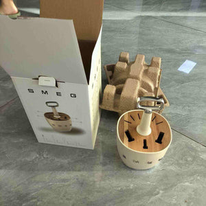 حامل منظم  SMEG الأنيق بقاعدة ستانلس ستيل فاخرة.