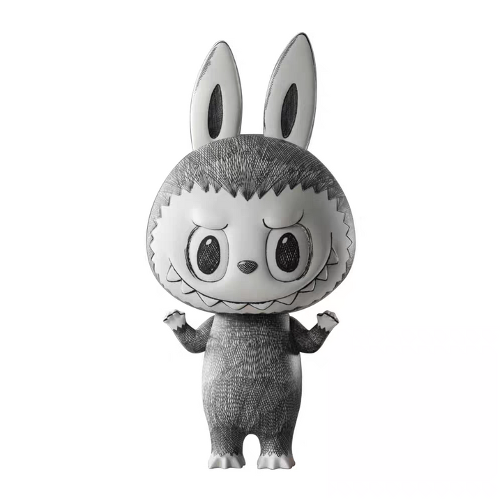 Pop Mart THE MONSTERS I FOUND YOU vinyl face doll in classic bunny costume with intricate details.