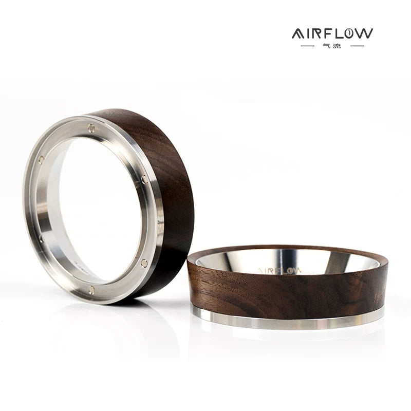AIRFLOW Magnetic Powder Ring Espresso Maker 58mm Stainless Steel Powder Adapter Cloth Powder Ring Anti-Flying Powder