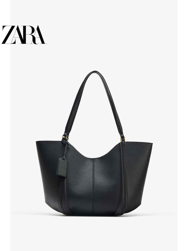 ZARAزارا 2025 Autumn New Women's Bag Large Capacity One Shoulder Shopping Tote Bag 6042612 800