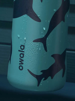 American version of Owala Deep Sea Shark Thermos Cup FreeSip Thermal Insulation Straw Leak-proof Portable Water Cup 945ml