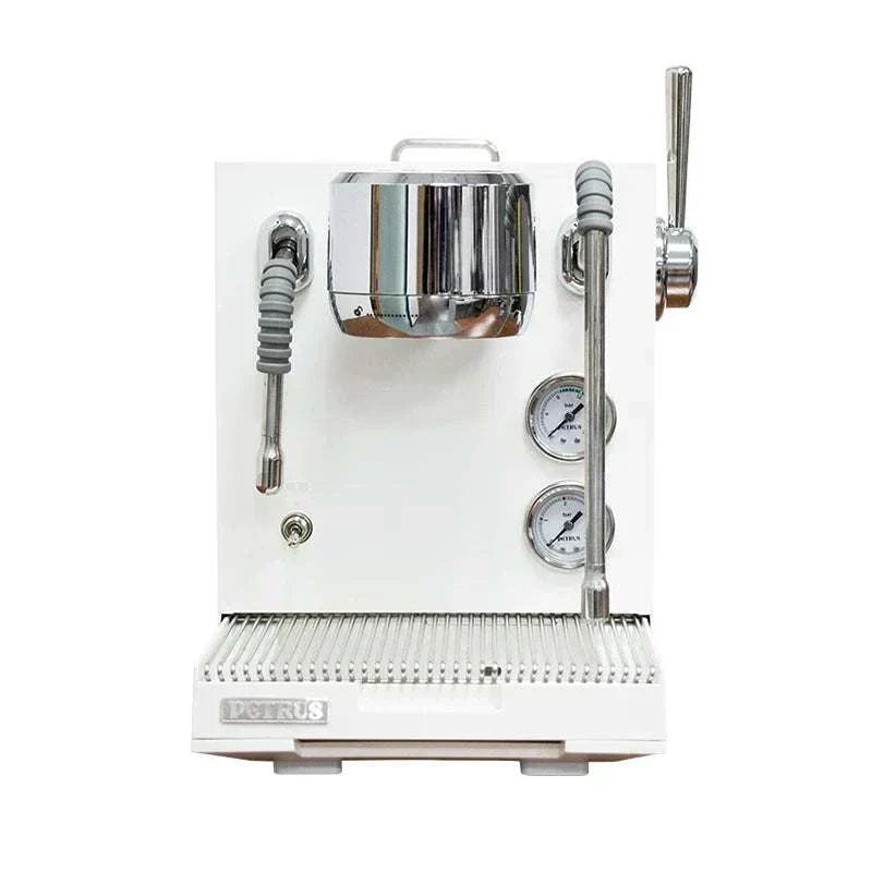 ماكينة Espresso بيضاء Petrus PE3900 بنظام Double Boiler.