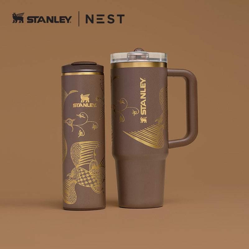 Stanley Tumbler كوب ستانلي الأصلي بأشكال فنية ونقوش مميزة ✨🎨.