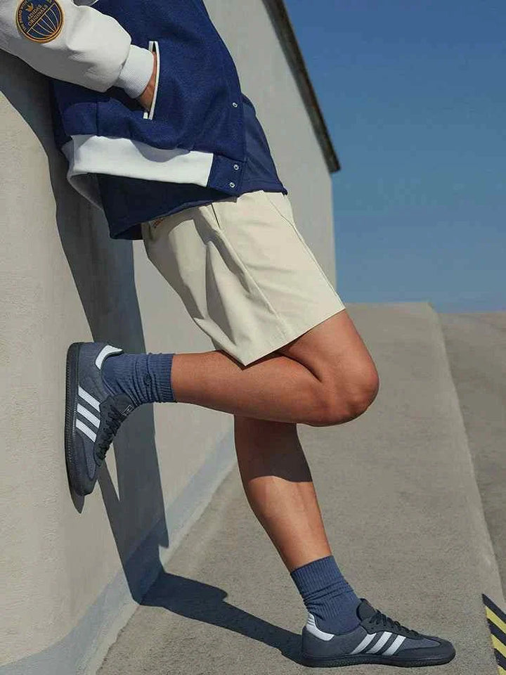 Adidas حذاء SAMBA OG رمادي داكن كلاسيكي للجنسين بنعل مطاطي وشعار أبيض