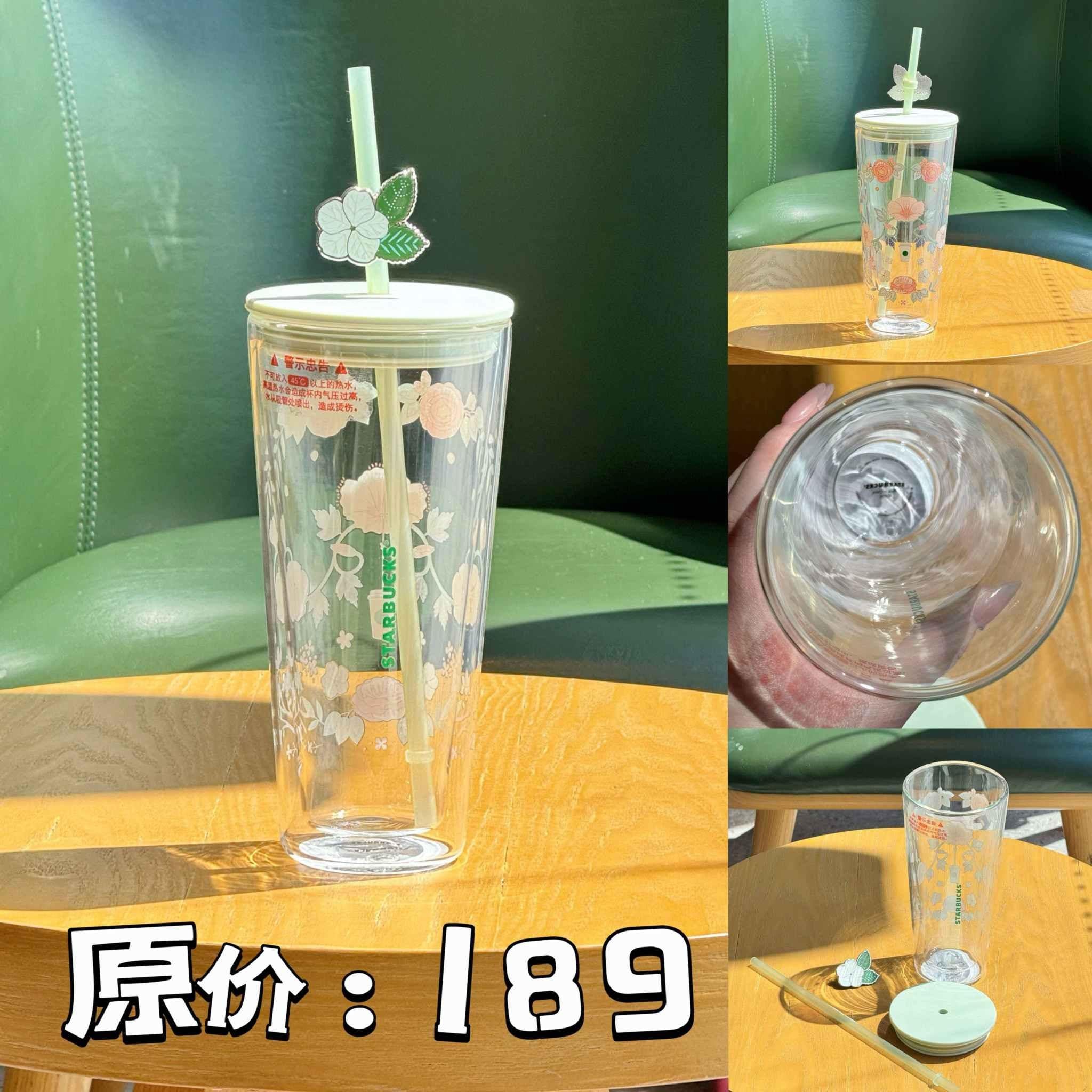 كوب Starbucks بتصميم Floral وألوان Pastel مميزة.
