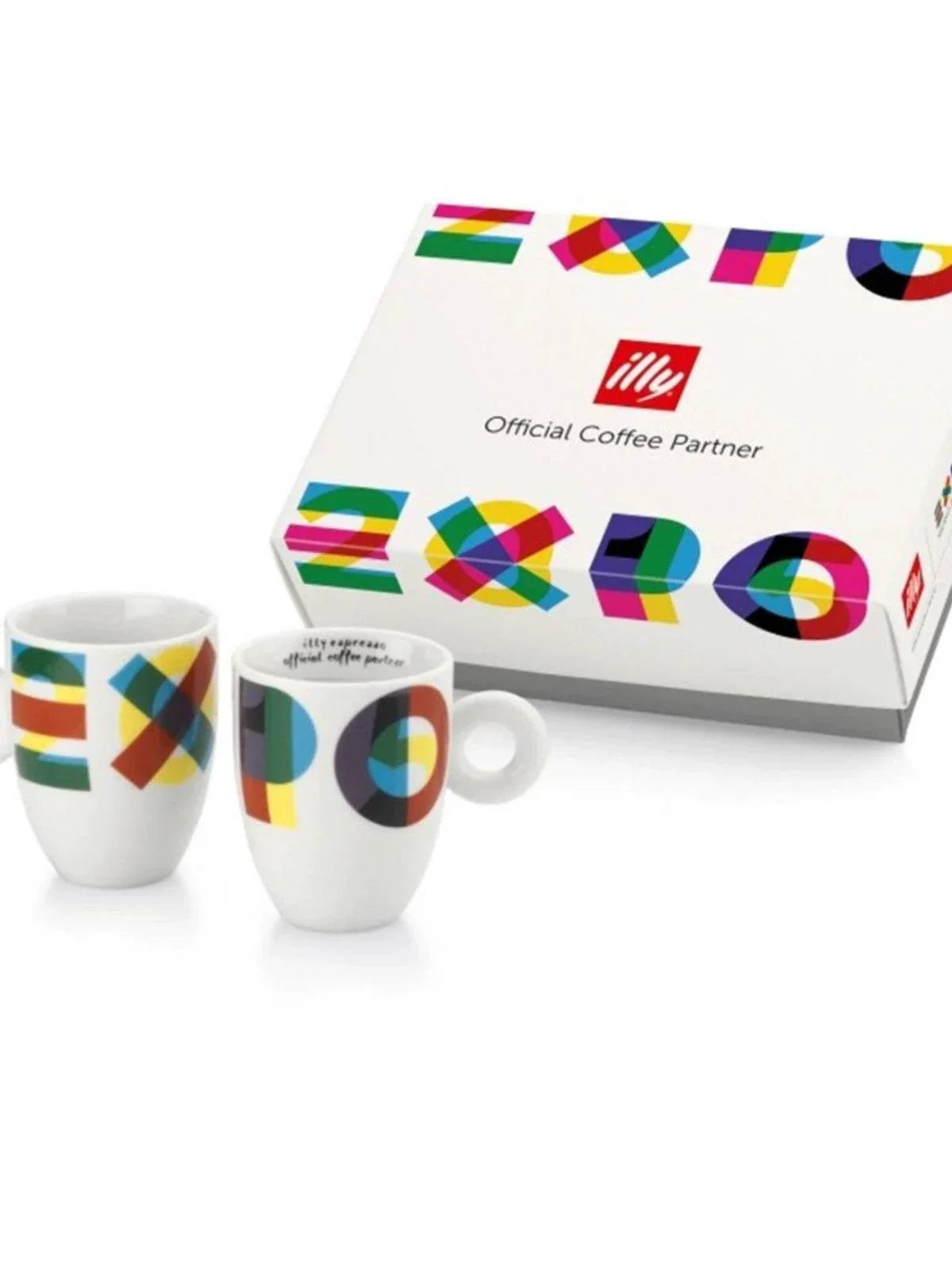 illy Art Collection 2015 Milan Expo Espresso and Latte Cups.
