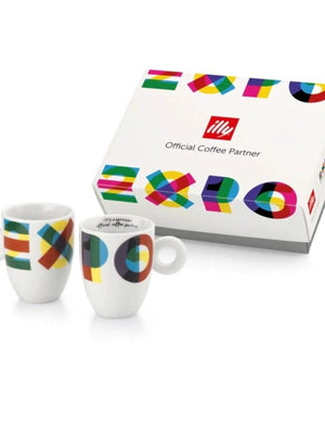 illy Art Collection 2015 Milan Expo Espresso and Latte Cups.
