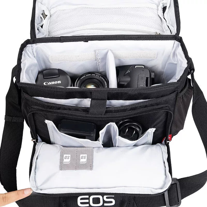 Canon Canon original camera crossbody photography shoulder bag, double-shoulder travel backpack, professional mirrorless digital camera bag, R50 R7 R10 R8 RP R6 DSLR 200D 90D 6D