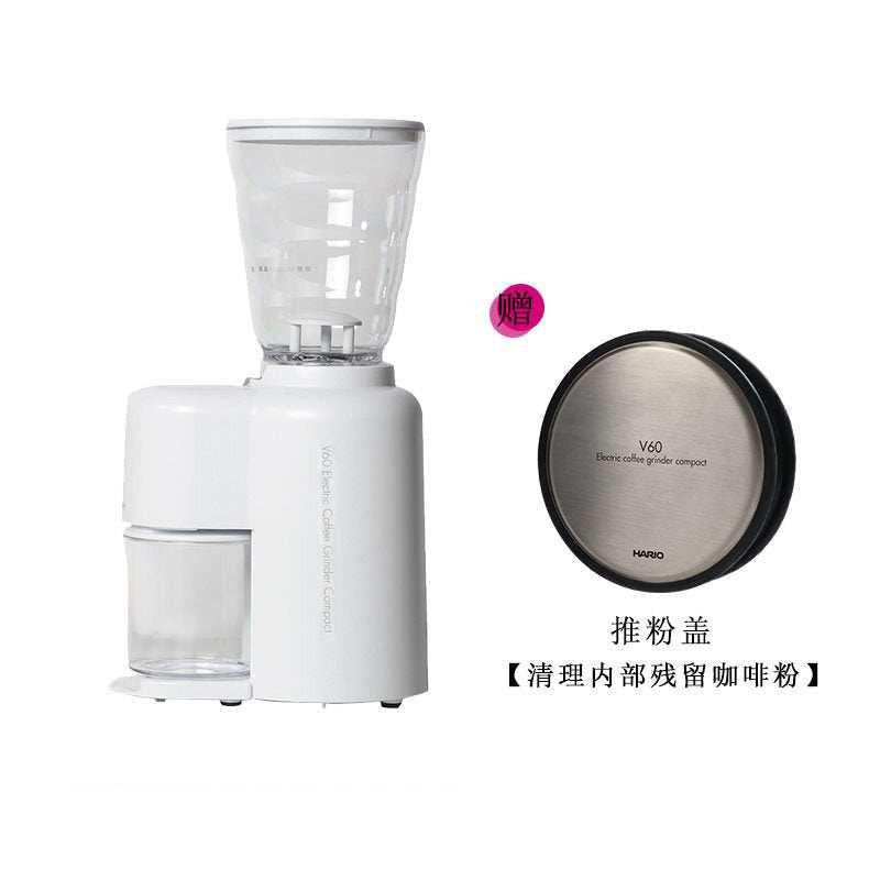طاحونة قهوة HARIO V60 Electric Coffee Grinder مدمجة واحترافية.