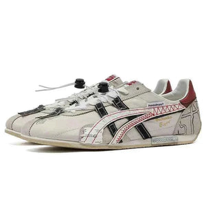 حذاء PandaPrank Onitsuka Tiger رياضي أبيض بتصميم عصري فريد.