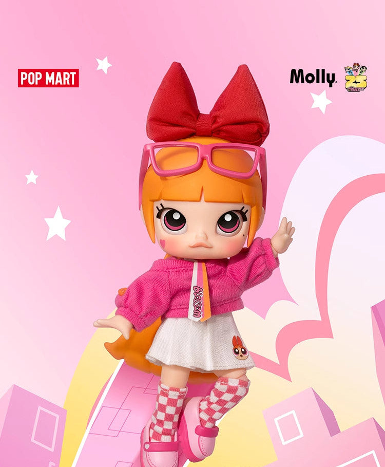 POPMART Genuine MOLLY Powerpuff Girls Series Action Figure BJD Blind Box Ornament