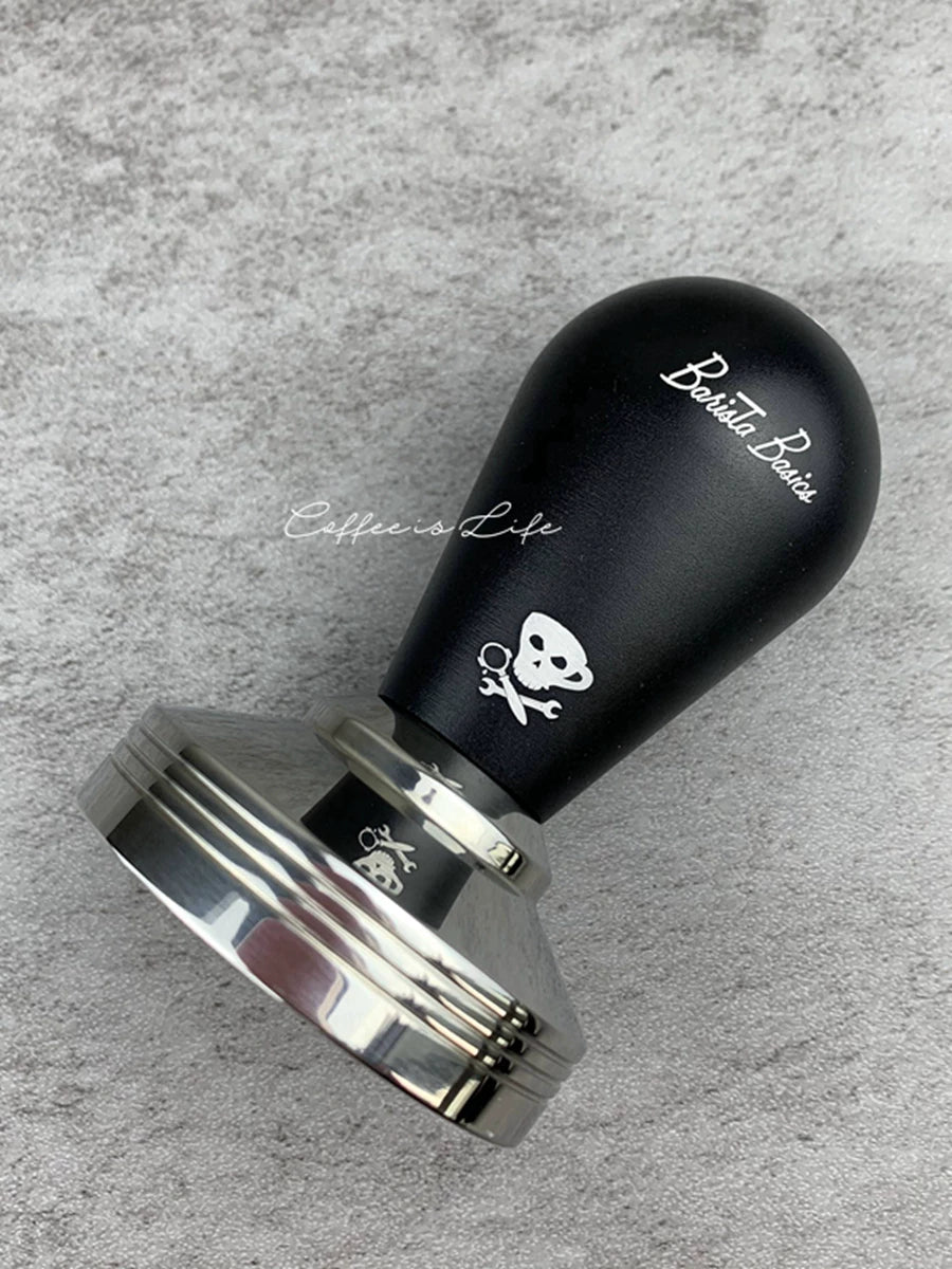 EP espressopart Devil Skull Professional Espresso Powder Hammer Press Filled 58.35 Stainless Steel