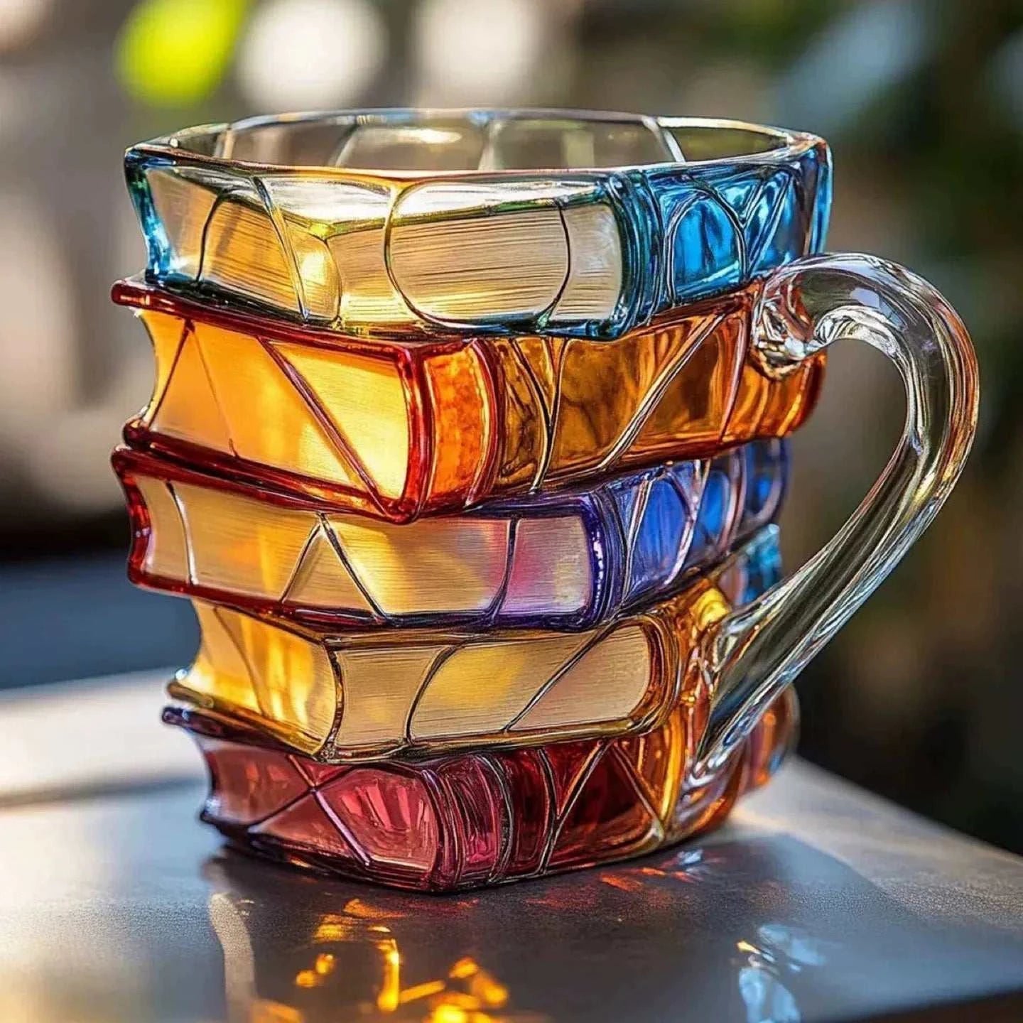 JOJO Painted Book Mug Coffee.