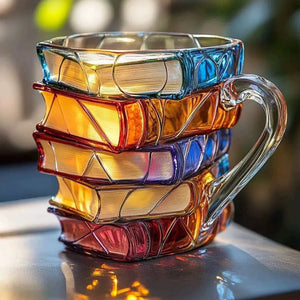 JOJO Painted Book Mug Coffee.