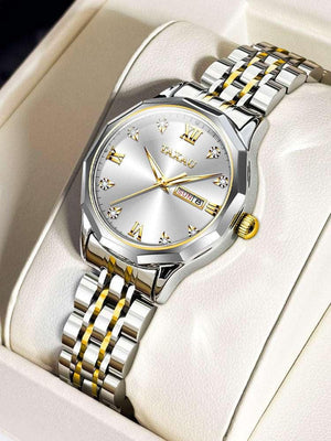 ساعة يد TAXAU نسائية فاخرة Diamond Dial ضد الماء.