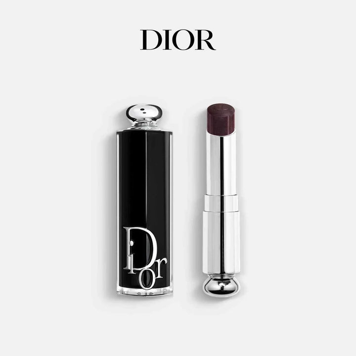 Dior Miss Dior limited edition Fall 2025 dark berry lipstick with sleek silver and black packaging