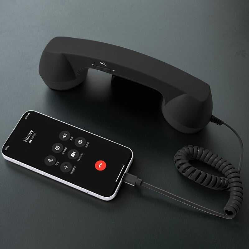 سماعة Retro Phone كلاسيكية للهواتف الذكية بألوان متعددة.